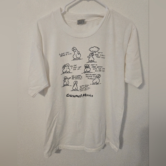 Paccha Other - Vintage It Ain't Easy Being a Dick Cartoons Cozumel Mexico Mens Large Funny Rare